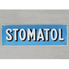 Plåtskylt, emalj, "Stomatol"