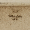 Anton Forster, Fiskefänge, etsning, signerad
