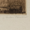 Anton Forster, Fiskefänge, etsning, signerad