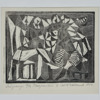 Carl Herman Wetterwik (1910-1949), 2 st träsnitt, signerade och daterade