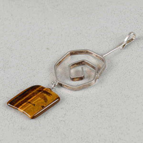 Hänge, Sterling silver och tigeröga