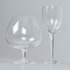 Cognacskupor, 5 st samt dessertvinglas, 6 st, Orrefors 