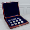 Minnesmedaljer, 12st, sterling silver, 324g