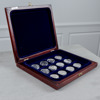 Minnesmedaljer, 12st, sterling silver, 324g