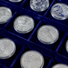 Minnesmedaljer, 12st, sterling silver, 324g