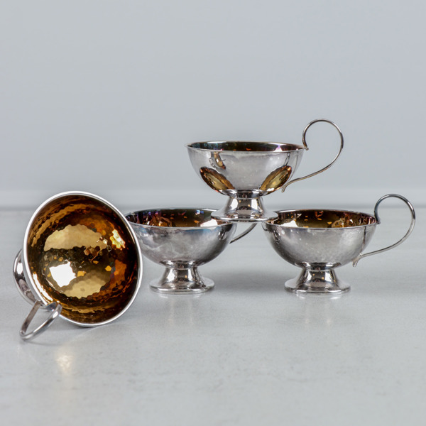 Punchmuggar 4st, silver, 123g, Ceson
