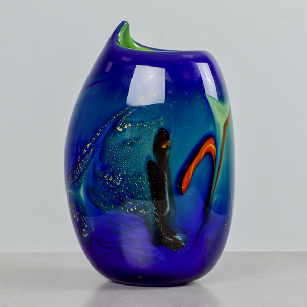 VAS, glas, Ulf Johansson, Sjöhyttan, signerad