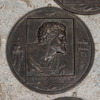 Väggreliefer, 11 st, brons