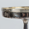 Fruktskål, jugend, nysilver med glasinsats