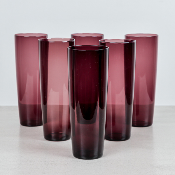 Tapio Wirkkala, 6 st saftglas, modell 2204, Ittala, 1950/60-tal