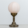 Bordslampa, mässing, glas, 1900-talets första hälft