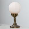 Bordslampa, mässing, glas, 1900-talets första hälft