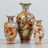 Vaser, 3 st, Satsuma, Japan, 1900-talets början