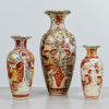 Vaser, 3 st, Satsuma, Japan, 1900-talets början