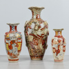 Vaser, 3 st, Satsuma, Japan, 1900-talets början