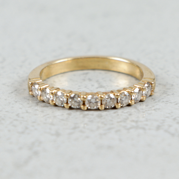 Alliansring, Guld 18k, 2.7g, 0.36ct