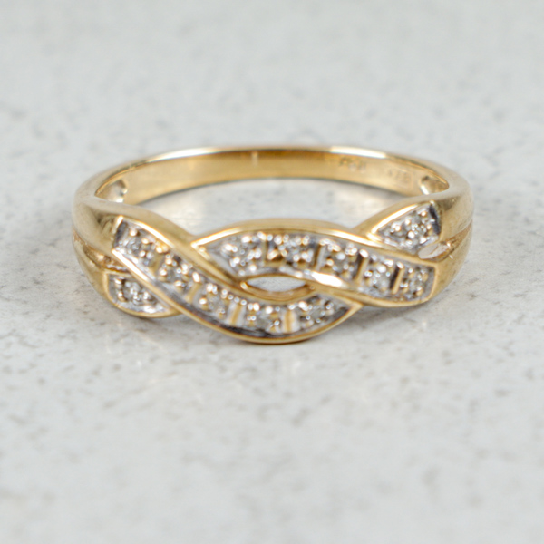 Diamantring, Guld 18k, 2.0g