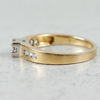 Diamantring, Guld 18k, 4.8g, 6+4 diamanter, 0.15ct