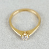 Diamantring, Guld 18k, 2.2g, 1 diamant, 0.15ct