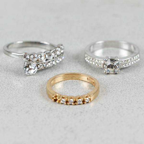 Diamantring, Guld 18k, 3.9g
