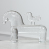 Bertil Vallin, konstglas 2 delar, Kosta Boda