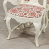 Stolar, rokokostil, 3 st, sekelskifte 1800/1900-tal