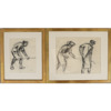 Carl Herman Wetterwik (1910-1949), kolteckningar, 2 st