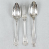Bestick, 3 delar, silver, 1800-tal, 178g
