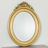 Oval spegel, Gustaviansk stil, slipat glas
