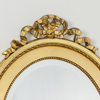 Oval spegel, Gustaviansk stil, slipat glas