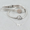 Armband 2st Pandora, silverhalsband och klockor