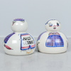 Salt- och pepparkar, "Saltgubbe & Pepparflicka", Aksini stentøj, Danmark