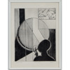 Georg Nilsson (1908-1988), "Vid parabolen", torrnål, Signerad 
