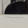 Georg Nilsson (1908-1988), "Vid parabolen", torrnål, Signerad 