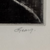 Georg Nilsson (1908-1988), "Vid parabolen", torrnål, Signerad 