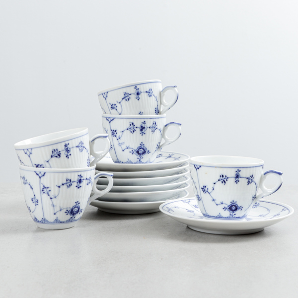 Kaffekoppar, "Musselmalet", Royal Copenhagen