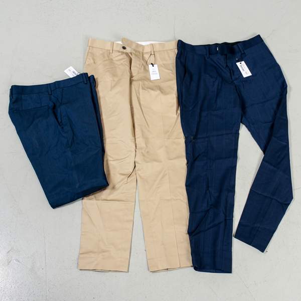 Chinos/byxor, 3 par, Bläck, herr strl 50
