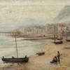 Oidentifierad konstnär, kustbild, olja på duk, sannolikt England, signerad, 1892-tal