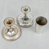 Ljusstakar, 1 par, silver, K&EC