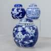 Bojaner, 4 st, fat, porslin, Kina, 1900-tal