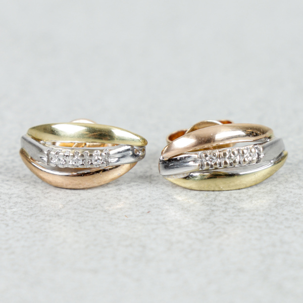 Örhängen, 1 par, Guld 18k, 1.6g