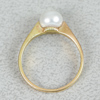Ring med pärla, Guld 18k, 2.5g