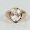 Ring med bergskristall, Guld 18k, 4.8g