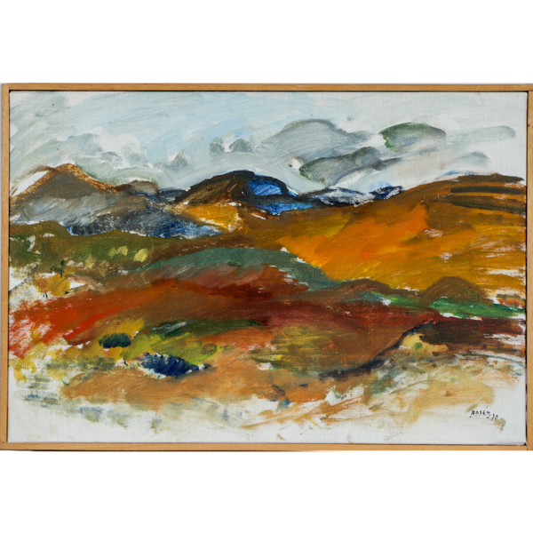 Kjell Rosén (1909-1982), Höstfjäll, olja på duk, signerad