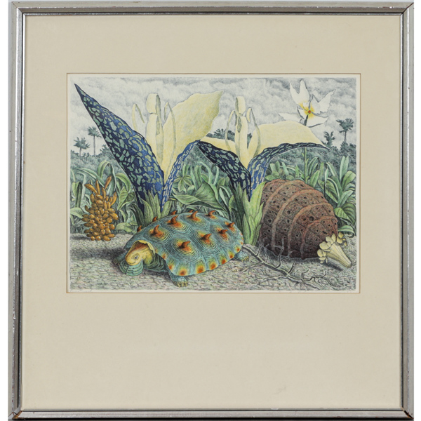 Karl Axel Pehrson (1921-2005), Färglitografi, signerad