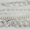 Halsband och Armband, 4 delar, silver, 70g