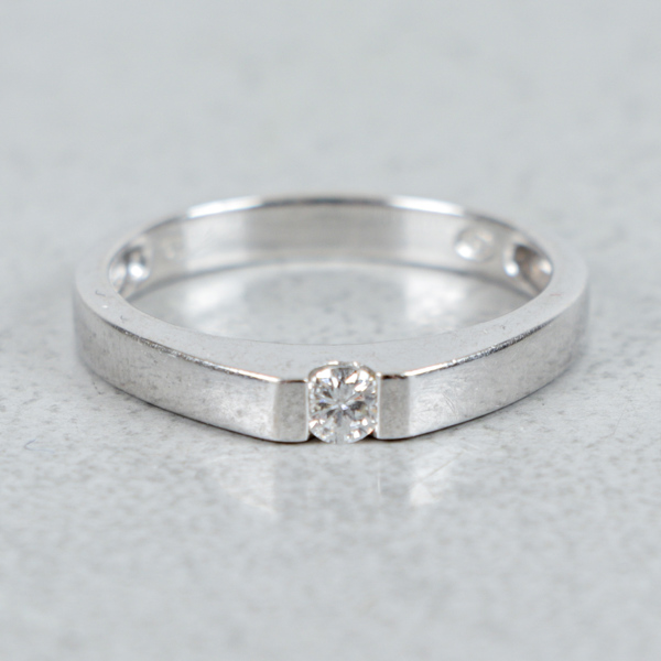 Diamantring, Guld 18k, 1.6g