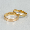 Ringar, 2st, Guld 18k, 6.2g