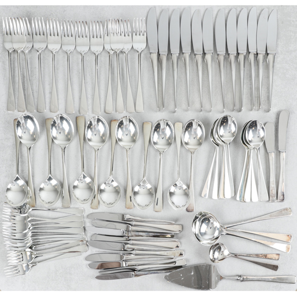 Besticksuppsättning, 80 delar, Eric Löfman, silver