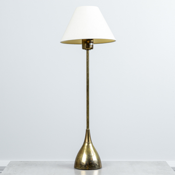 Bordslampa, mässing, 1950-tal, Sverige